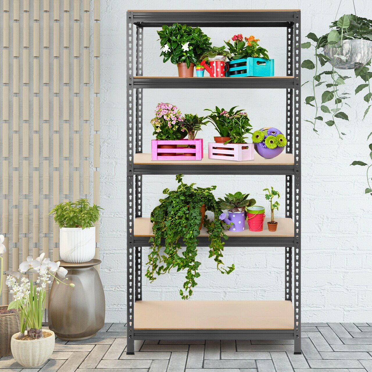 5-Tier Steel Shelving Unit Storage Shelves Heavy Duty Storage Rack